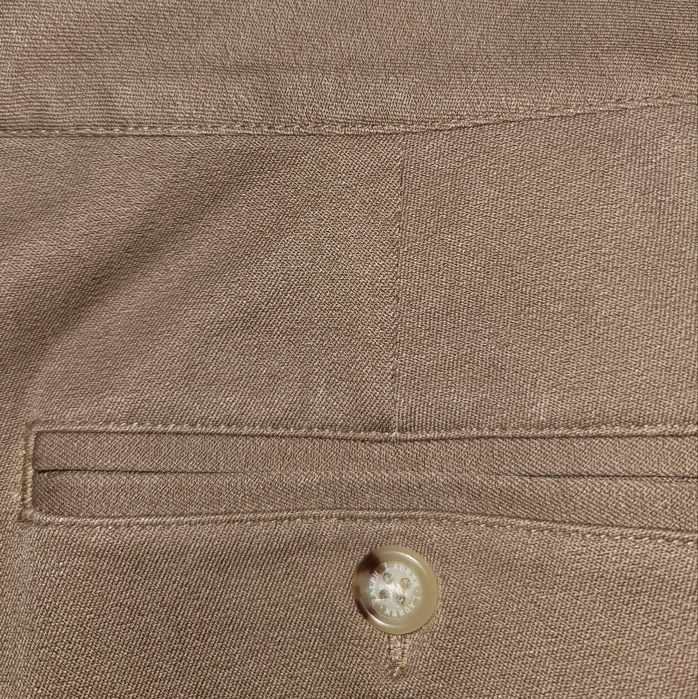 New Lauren Ralph Lauren Womens Brown Adelle Stretch Cotton Straight Leg Pants 16 - Picture 12 of 15